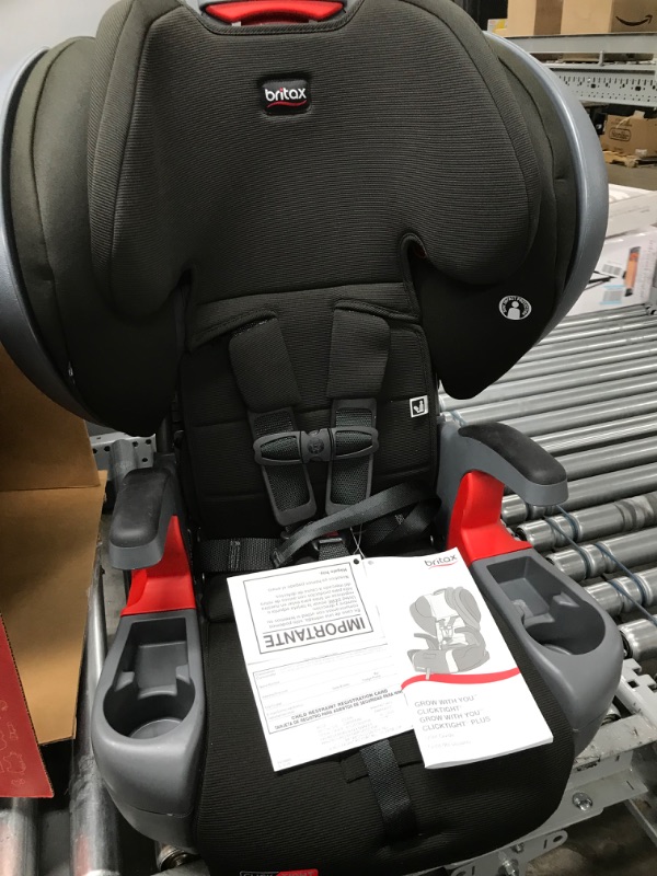 Photo 2 of Britax Grow with You ClickTight Plus Harness-2-Booster Car Seat, Jet Safewash Fabric ClickTight Plus Jet