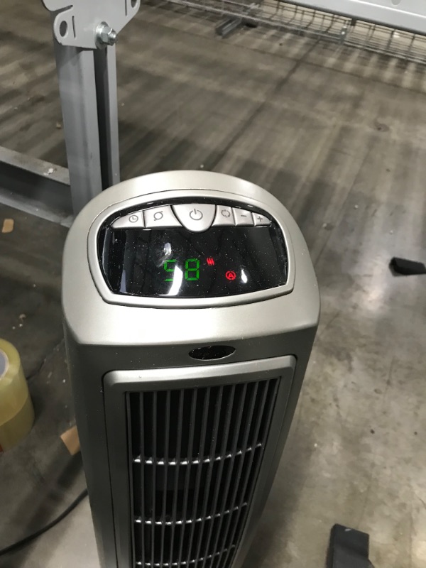 Photo 2 of Lasko 1500W Digital Ceramic Space Heater with Remote, 755320, Silver