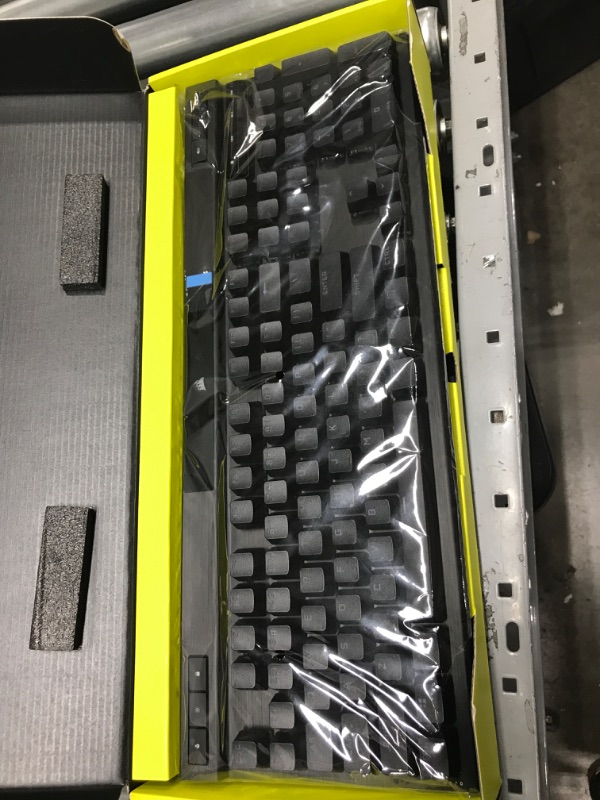 Photo 2 of Corsair K70 RGB PRO Wired Mechanical Gaming Keyboard (CHERRY MX RGB Blue Switches: Tactile and Clicky, 8,000Hz Hyper-Polling, PBT DOUBLE-SHOT PRO Keycaps, Soft-Touch Palm Rest) QWERTY, NA - Black K70 RGB PRO Cherry Blue- Clicky Black