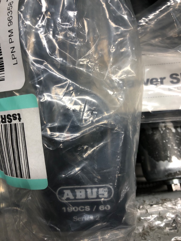 Photo 2 of ABUS 190CS/60 High Security Solid Steel Combination Padlock, Closed Shackle
