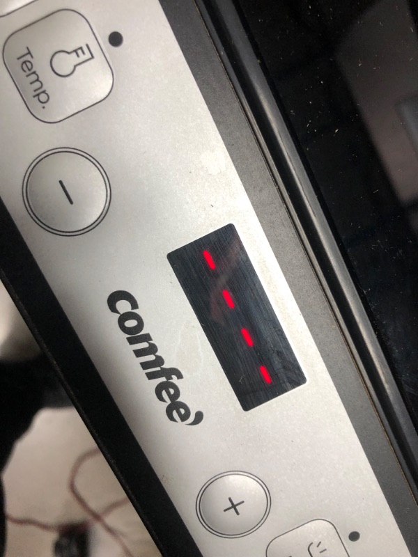 Photo 1 of COMFEE’ 1800W Digital Electric Portable Induction Cooktop Countertop Burner, with 8 Power & Temperature Settings & 180 Mins Timer Auto Shut Off and Energy-saving