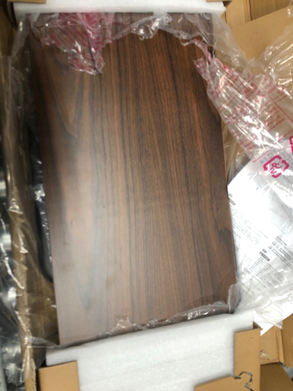 Photo 1 of Amazon Basics Wood Monitor Stand, Computer Riser, Walnut Walnut Monitor Stand