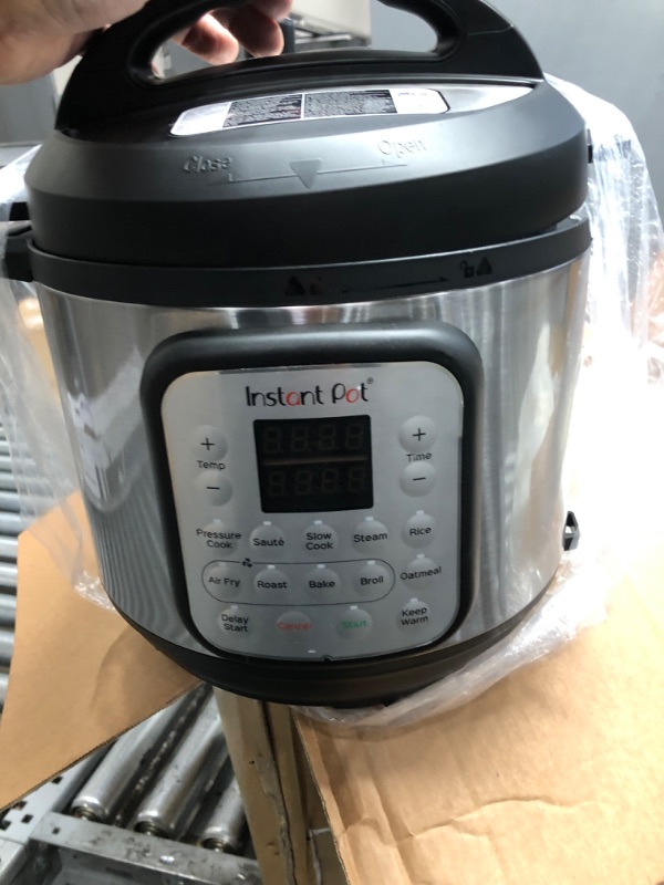 Photo 3 of ***PARTS ONLY*** Instant Pot Duo Crisp 9-in-1 Electric Pressure Cooker and Air Fryer Combo with Stainless Steel Pot, Pressure Cook, Slow Cook, Air Fry, Roast, Steam, Sauté, Bake, Broil and Keep Warm 6QT Crisp