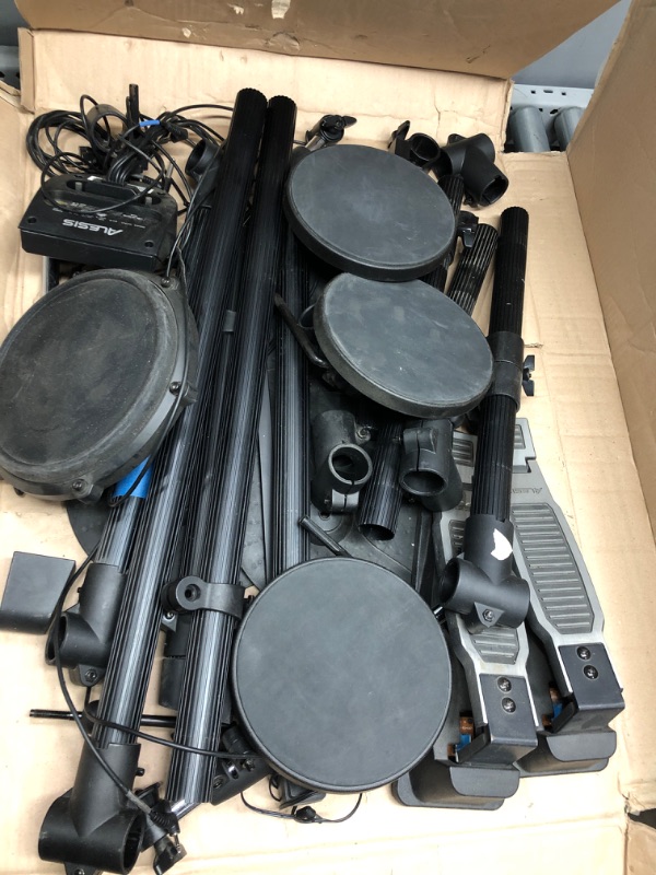 Photo 2 of Alesis Drums Nitro Mesh Kit - Electric Drum Set with USB MIDI Connectivity, Mesh Drum Pads, Kick Pedal and Rubber Kick Drum, 40 Kits and 385 Sounds Nitro Mesh Kit Drum Set Only