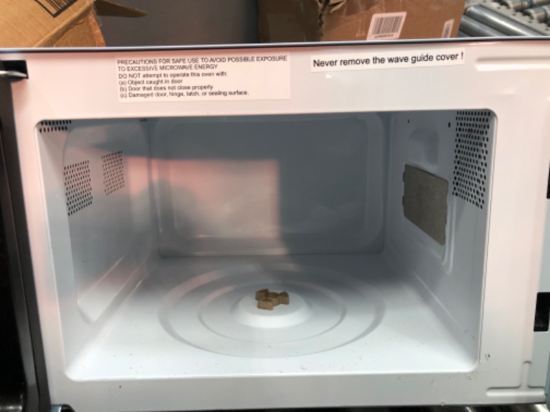 Photo 4 of ***PARTS ONLY*** Nostalgia Retro Compact Countertop Microwave Oven 0.7 Cu. Ft. 700-Watts with LED Digital Display, Child Lock, Easy Clean Interior, Blue Blue Microwave