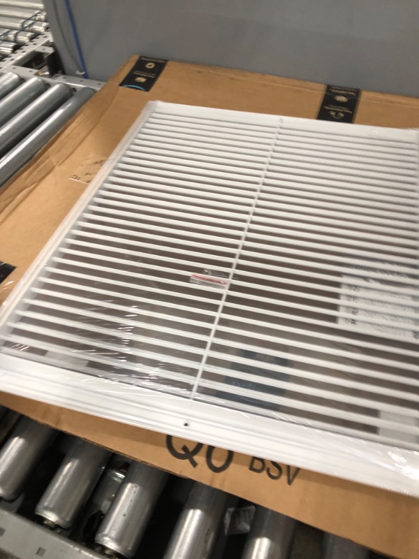 Photo 3 of 20" X 24" Aluminum Return Grille - Easy Air Flow - Linear Bar Grilles [Outer Dimensions: 21.5w X 25.5"h] 20 X 24