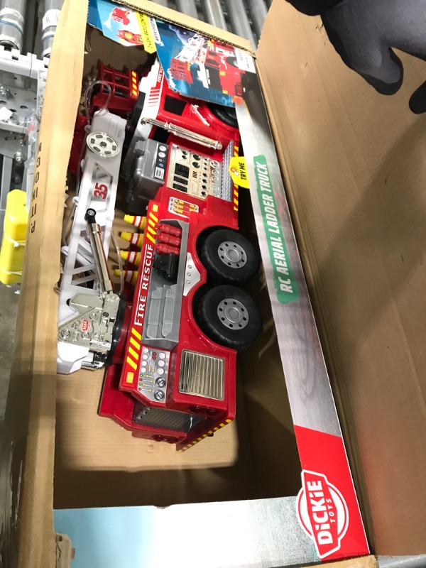 Photo 2 of Dickie Toys - 24" Light and Sound RC Fire Truck with Working Pump Red