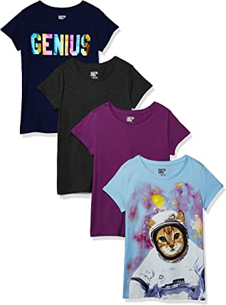 Photo 1 of Spotted Zebra Girls and Toddlers' Short-Sleeve T-Shirt Tops, Multipacks SIZE M