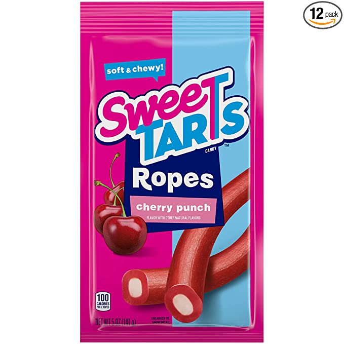 Photo 1 of * EXPIRY 07/23*   SweeTARTS Ropes, Cherry Punch,10 Count (Pack of 12)
