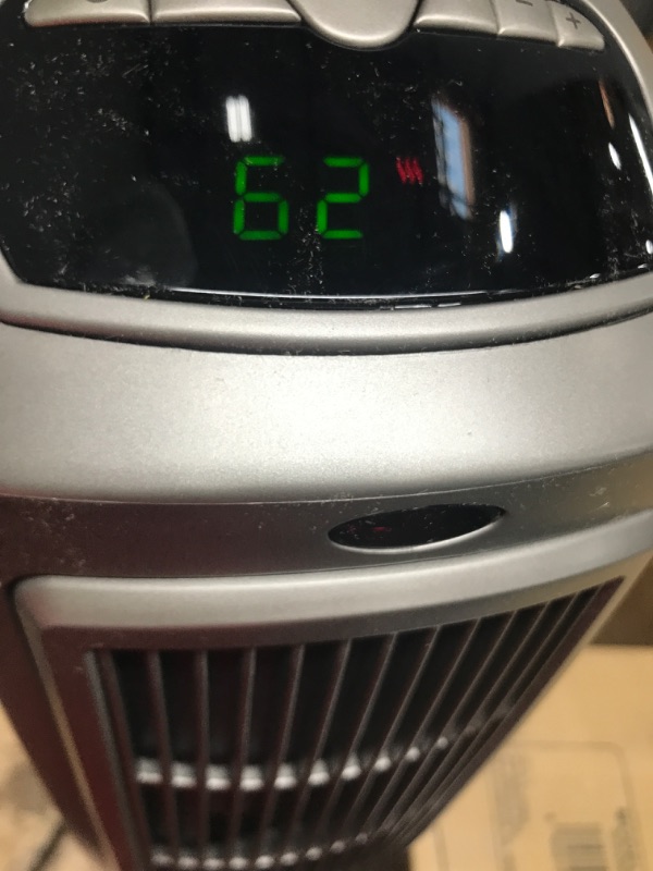 Photo 2 of Lasko 1500W Digital Ceramic Space Heater with Remote, 755320, Silver