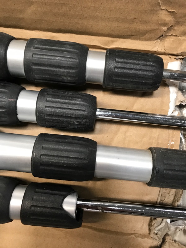Photo 4 of **DAMAGE* MISSING PARTS* ZIPWALL SLP4 12 Foot Spring Loaded Dust Barrier Poles (Pack of 4), 4 Pack, Silver, 4 Count 4 Pack 12' Poles
