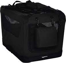 Photo 1 of **MINOR WARE TO UNIT** Amazon Basics Premium Folding Portable Soft Pet Dog Crate Carrier Kennel BLACK