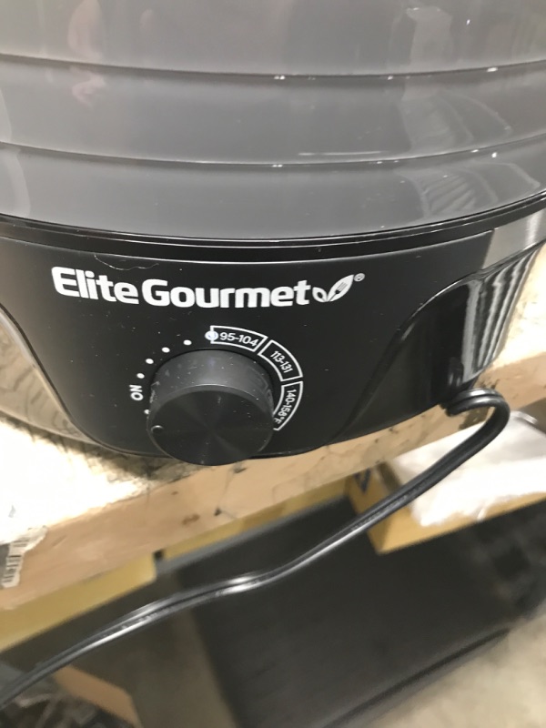 Photo 3 of *** TESTED*** lite Gourmet EFD319BNG Food Dehydrator, 5 BPA-Free 11.4" Trays Adjustable Temperature Controls, Jerky, Herbs, Fruit, Veggies, Dried Snacks, Black and Grey, 5 Trays Black and Gray