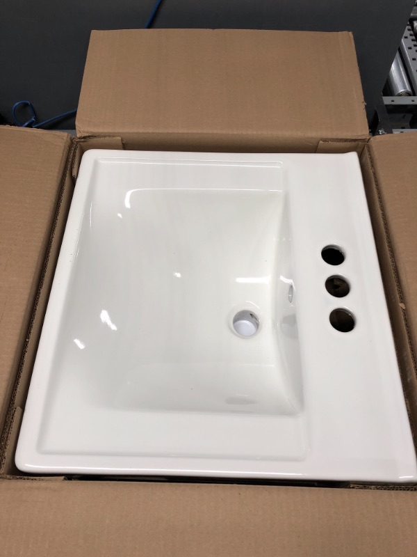 Photo 4 of American Standard 9024001EC.020 Decorum Wall-Hung Bathroom Sink, White Center hole only (CHO)