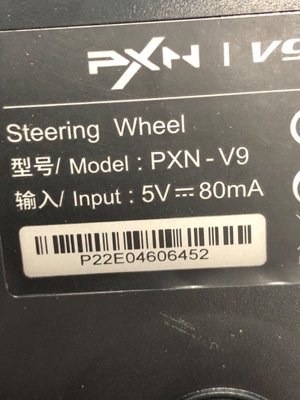 Photo 3 of PXN V9 Gaming Steering Wheels, 270/900° Driving Sim Racing Wheel, with Racing Shifters Paddle, 3-pedal Pedals and Gear lever Bundle for Xbox Series X|S, PS3, PS4, PC, Xbox One, NS