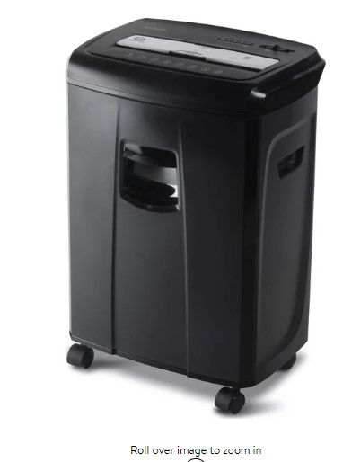 Photo 1 of Amazon Basics 6-Sheet Cross-Cut Paper and Credit Card Home Office Shredder
DAMAGED PAPER CATCHER