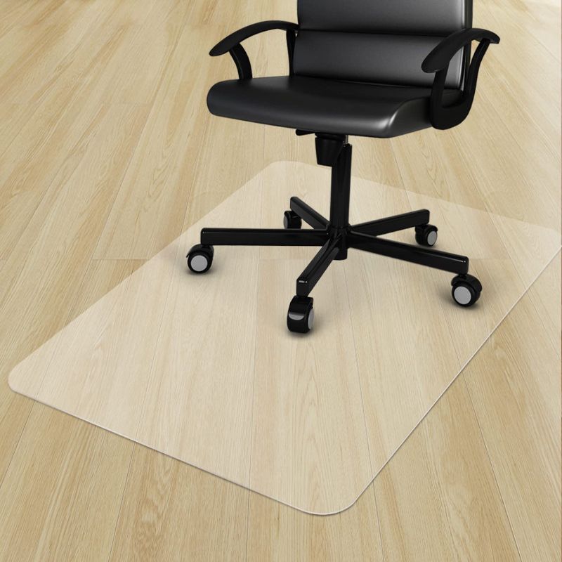 Photo 1 of Azadx Office Chair Mat for Hard Floors 36 X 48, Clear PVC Hardwood Floor Mat, Durable Plastic Floor Protector for Home and Office use (36" X 48" Rectangle)
