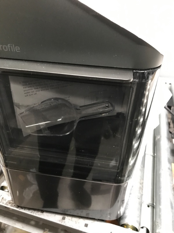 Photo 3 of GE Profile Opal 2.0 | Countertop Nugget Ice Maker | Ice Machine with WiFi Connectivity | Smart Home Kitchen Essentials | Black Stainless Black Stainless Ice Maker