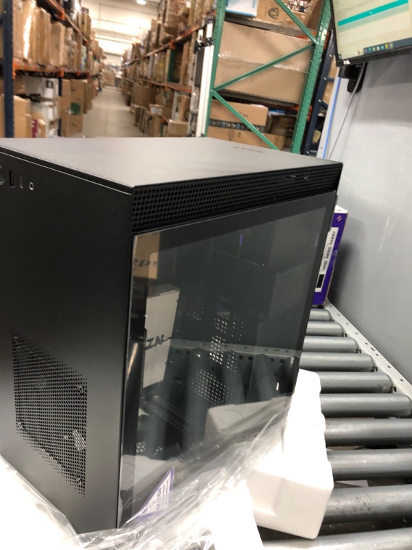 Photo 4 of NZXT H210i - CA-H210i-B1 - Mini-ITX PC Gaming Case - Front I/O USB Type-C Port - Tempered Glass Side Panel Cable Management - Water-Cooling Ready - Integrated RGB Lighting - Black i-Series H210i Black