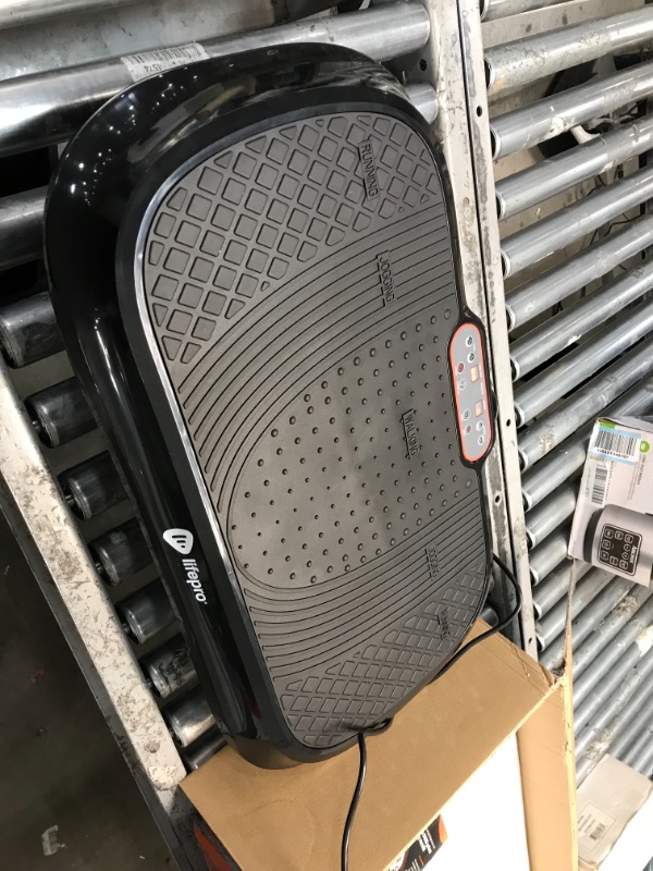 Photo 1 of **cracked**
LifePro Waver Vibration Plate Exercise Machine - Whole Body Workout Vibration Fitness Platform w/ Loop Bands - Home Training Equipment for Weight Loss & Toning Black