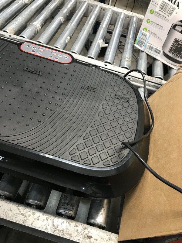 Photo 1 of **cracked**
LifePro Waver Vibration Plate Exercise Machine - Whole Body Workout Vibration Fitness Platform w/ Loop Bands - Home Training Equipment for Weight Loss & Toning Black