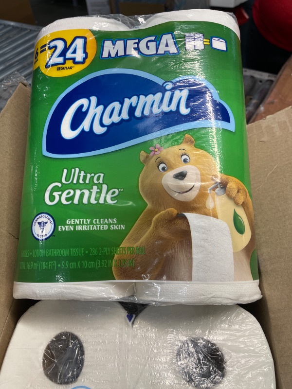 Photo 3 of Charmin Ultra Gentle Toilet Paper, 18 Mega Rolls = 72 Regular Rolls