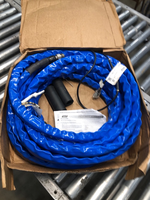 Photo 2 of Camco Heated Drinking Water Hose, - 20° F, 50-Foot, 5/8-Inch ID (22912-A) 50' Cold Weather (Freeze Protection to - 20?F) Frustration-Free Packaging