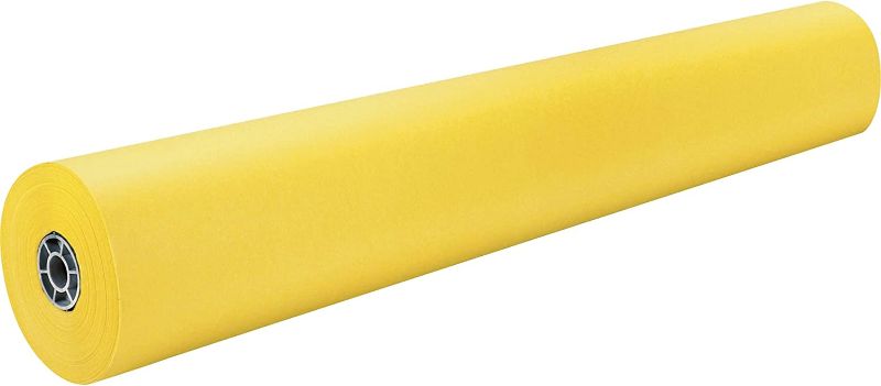 Photo 1 of Rainbow Colored Kraft Duo-Finish Paper, Canary, 36" x 1000', 1 Roll