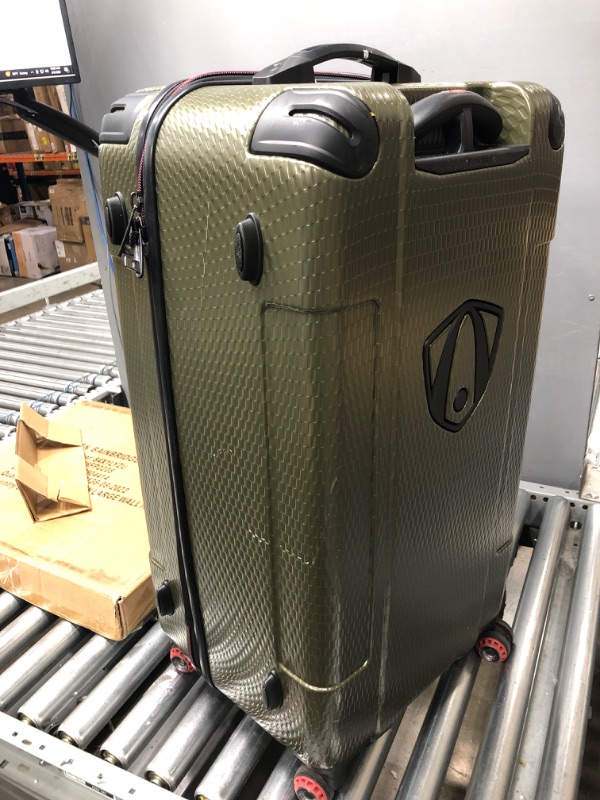 Photo 3 of Traveler's Choice Maxporter II 30" Hardside Spinner Trunk Luggage, Dark Green