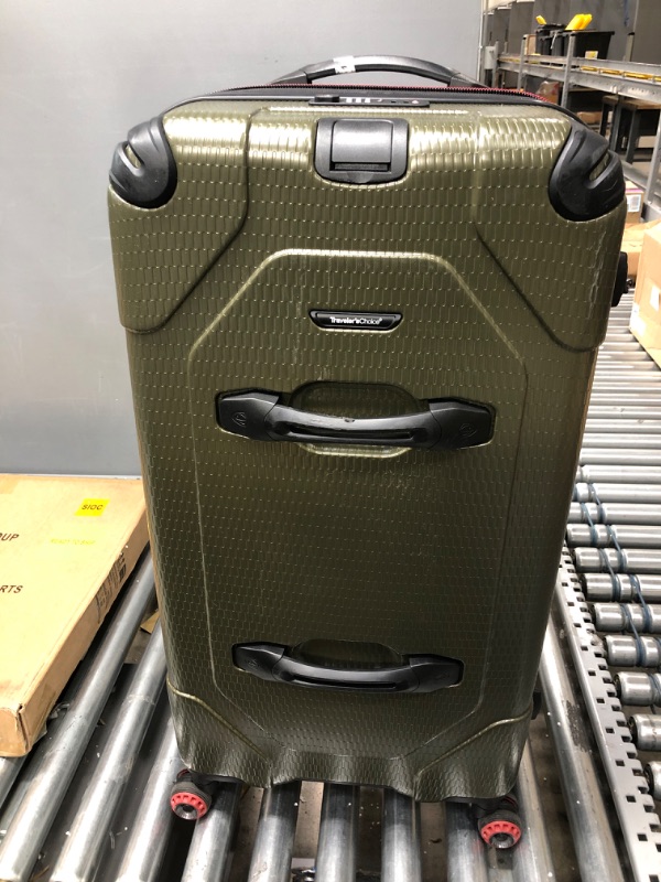 Photo 2 of Traveler's Choice Maxporter II 30" Hardside Spinner Trunk Luggage, Dark Green
