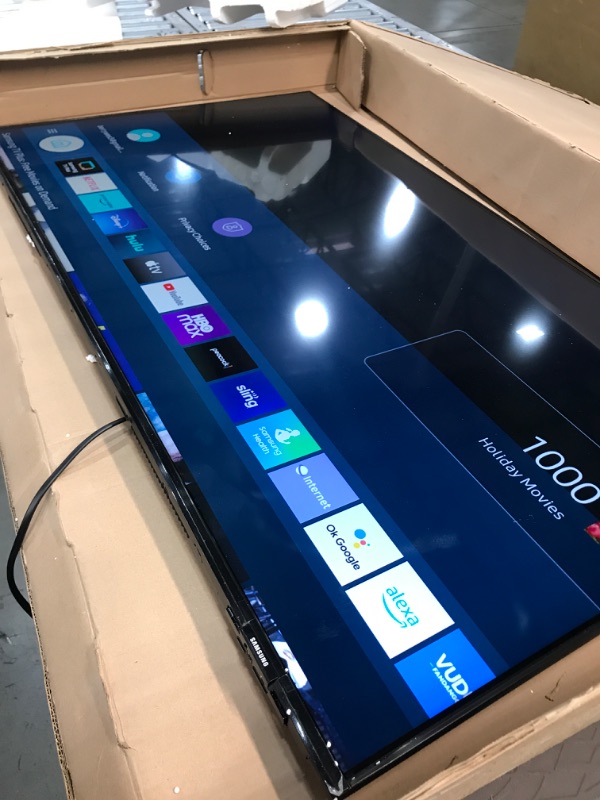 Photo 5 of *** TESTED -  POWERS ON *** SAMSUNG 50-Inch Class Crystal 4K UHD AU8000 Series HDR, 3 HDMI Ports, Motion Xcelerator, Tap View, PC on TV, Q Symphony, Smart TV with Alexa Built-In (UN50AU8000FXZA, 2021 Model) 50-Inch TV Only