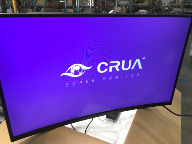 Photo 5 of CRUA 32 inch 165Hz Curved Gaming Monitor,1800R Display,1ms(GTG) Response Time,Full HD 1080P for Computer,Laptop,ps4,Switch,Auto Support Freesync and Low Motion Blur,DP,HDMI Port-Black(Support VESA)
