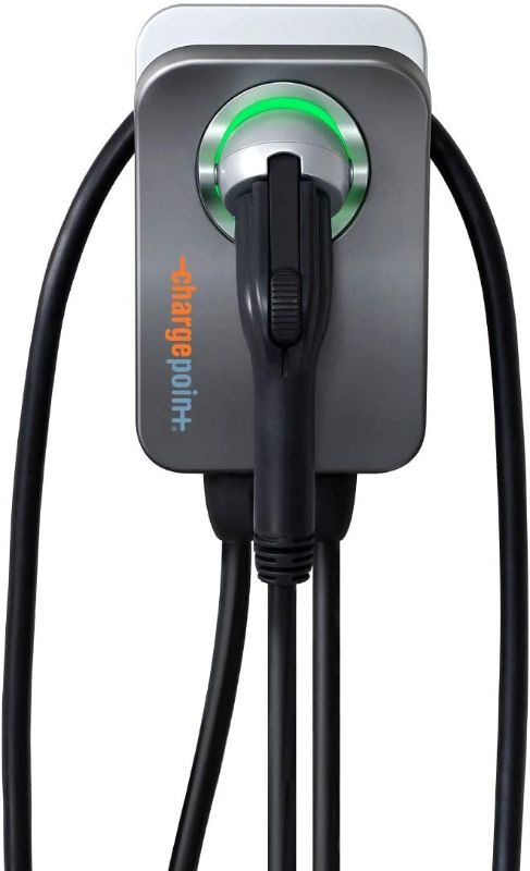 Photo 1 of (NOT TESTED)ChargePoint Home Flex Electric Vehicle (EV) Charger, 16 to 50 Amp, 240V, Level 2 WiFi Enabled EVSE, UL Listed, ENERGY STAR, NEMA 14-50 Plug or Hardwired, Indoor / Outdoor, 23-foot cable , Black
**WAS NOT ABLE TO TEST, UNAWARE IF FUNCTIONAL, NO