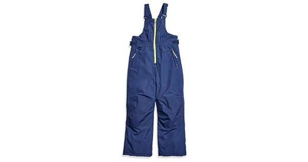 Photo 1 of Essentials Boys' Big Water-Resistant Snow Bib, Navy, XX-Large
