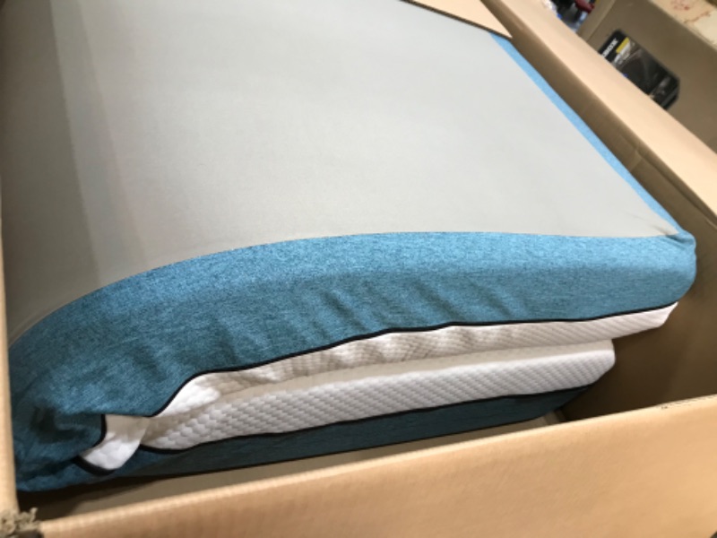 Photo 3 of LINSY LIVING 3 Inches single Memory Foam Mattress Topper, Cooling Gel-Infused Swirl Memory Foam for Back Pain, Bed Topper with Tencel™ Cover, CertiPUR-US and Oeko-TEX Certified single 3 Inch