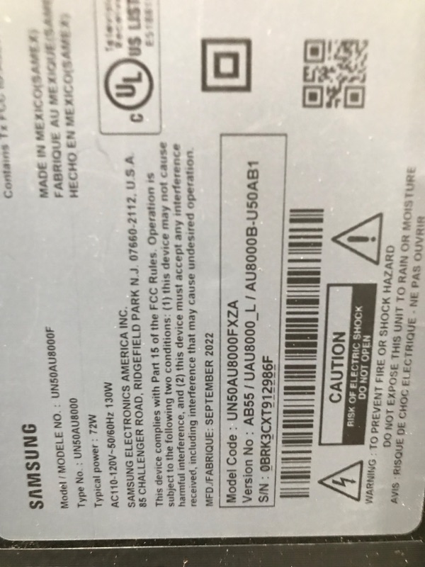 Photo 5 of SAMSUNG 50-Inch Class Crystal 4K UHD AU8000 Series HDR, 3 HDMI Ports, Motion Xcelerator, Tap View, PC on TV, Q Symphony, Smart TV with Alexa Built-In (UN50AU8000FXZA, 2021 Model)
