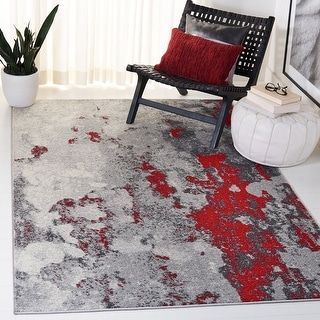 Photo 1 of SAFAVIEH Adirondack Ladonna Abstract Area Rug 3 X 5 Red/Grey
