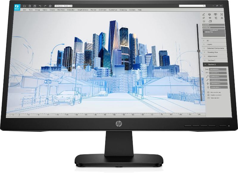 Photo 1 of HP Newest P Series Business Monitor, 21.5" Full HD (1920 x 1080) Anti-Glare Display, Onscreen Control, Low Blue Light Mode, HDMI, VGA, VESA Mount, 1-Year Standard Warranty, Black
