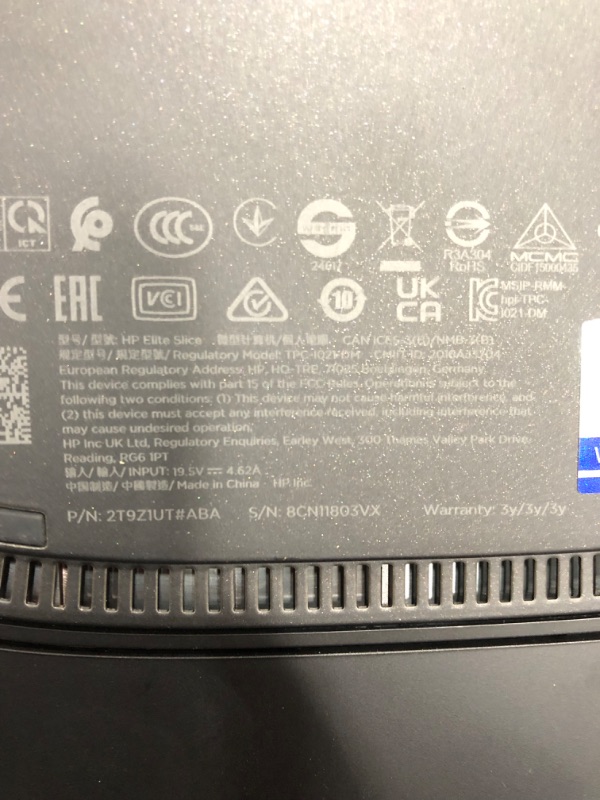 Photo 4 of **SEE NOTES**HP Elite Slice G2 Desktop Computer - Intel Core i7 7th Gen i7-7700T Quad-core (4 Core) 2.90 GHz - 16 GB RAM DDR4 SDRAM - 128 GB SSD - Ultra Small - Sparkle Black - Windows 10 IoT Enterprise 64-bit - I
