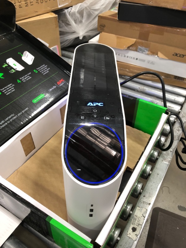 Photo 7 of APC Gaming UPS, 1500VA Sine Wave UPS Battery Backup with AVR and (3) USB Charger Ports, BGM1500B, Back-UPS Pro Uninterruptible Power Supply, Arctic
