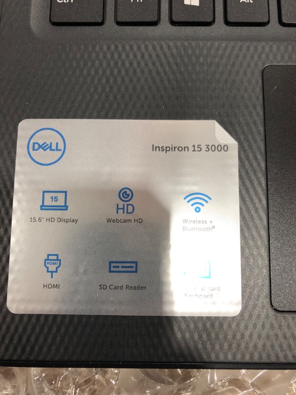 Photo 7 of **CAN NOT RESET NEEDS RECOVERY KEY**Dell Inspiron 15 3000 Laptop, 15.6" HD Display, Intel 5405U Dual-Core Processor, 16GB RAM, 512GB SSD, Webcam, HDMI, Bluetooth, Wi-Fi, Black, Windows 10
