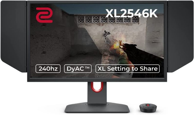 Photo 1 of BenQ ZOWIE XL2546K 24.5-inch 240Hz Gaming Monitor | 1080P 1ms | DyAc+ | Smaller Base | Flexible height & tilt adjustment | XL Setting to Share | Customizable Quick Menu | S-Switch | Shield
