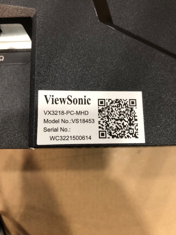 Photo 6 of ViewSonic OMNI VX3218-PC-MHD 32 Inch Curved 1080p 1ms 165Hz Gaming Monitor with Adaptive Sync, Eye Care, HDMI and Display Port
