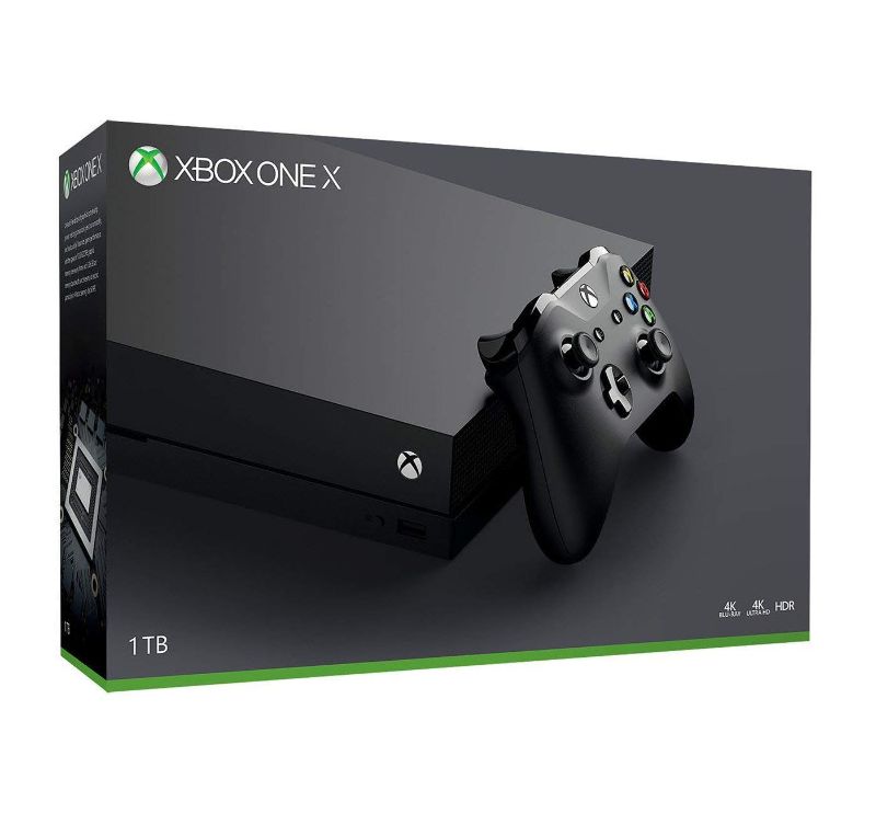 Photo 1 of Microsoft Xbox One X 1TB Console with Wireless Controller: Enhanced, HDR, Native 4K, Ultra HD (2017 Model) 
