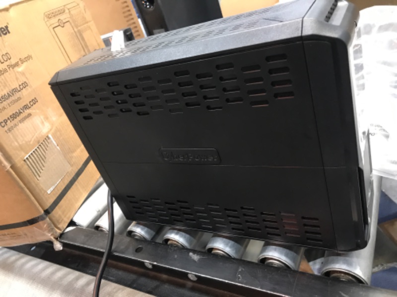 Photo 3 of CyberPower CP1500AVRLCD3 Intelligent LCD UPS System, 1500VA/900W, 12 Outlets, 2 USB Ports, AVR, Mini Tower, Black 1500VA NEW UPS System