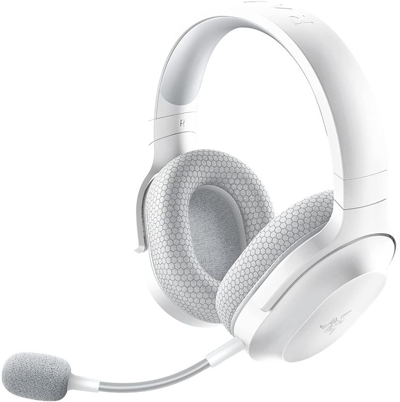 Photo 1 of Razer Barracuda X Wireless Gaming & Mobile Headset (PC, Playstation, Switch, Android, iOS): 2022 Model - 2.4GHz Wireless + Bluetooth - Lightweight 250g - 40mm Drivers - 50 Hr Battery - Mercury White
