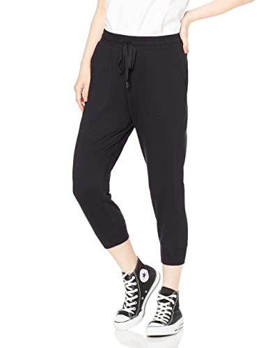 Photo 1 of AMAZON ESSENTIALS WOMEN'S RELAXED-FIT STUDIO TERRY CAPRI JOGGER PANT X-SMALL BLACK
