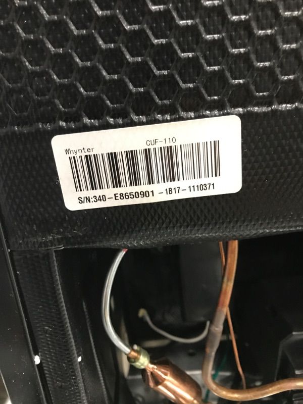 Photo 3 of ****TESTED***POWERED ON***WHYNTER CUF-110B ENERGY STAR 1.1 CUBIC FEET UPRIGHT FREEZER STAINLESS STEEL DOOR WITH SECURITY LOCK WITH REVERSIBLE DOOR - BLACK BLACK -1.1 CUBIC FEET FREEZER
