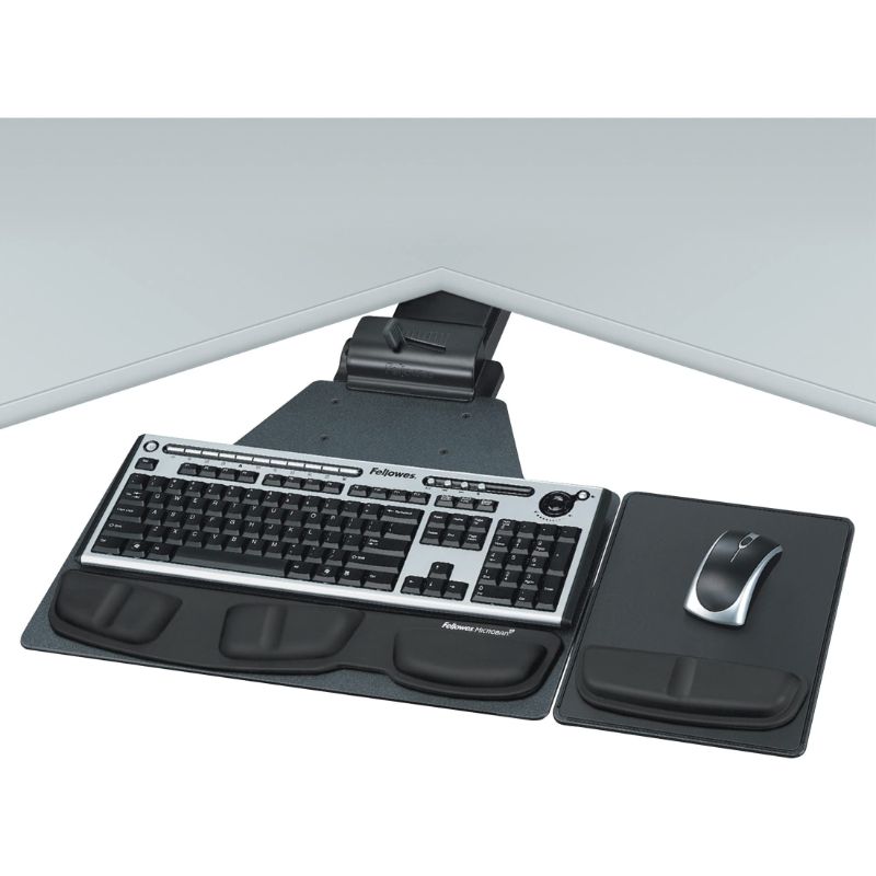 Photo 1 of FELLOWES PROFESSIONAL SERIES CORNER EXECUTIVE KEYBOARD TRAY (8035901)
