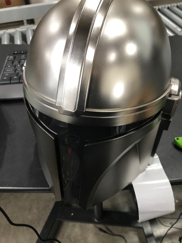 Photo 1 of Collect Collector Star Wars Black Series - Mandalorian Electronic Helmet. Commemorate Star Wars with The Mandalorian Premium Black Series Electronic Helmet